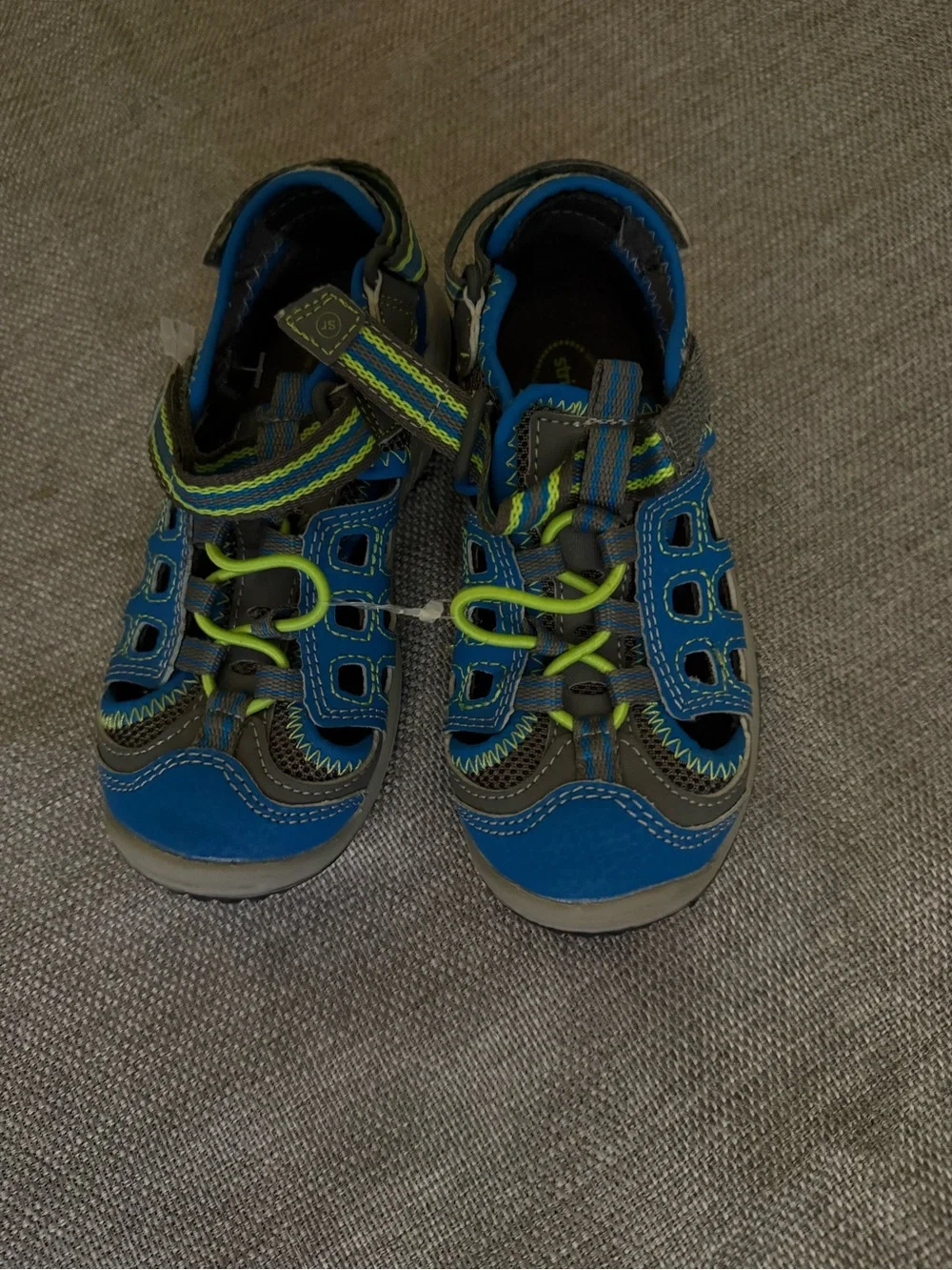 Toddler sandles Stride Rite  Kids Blue and Gray Outdoor Sandal-Sneaker